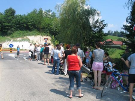 Odprtje prvega rondoja v občini